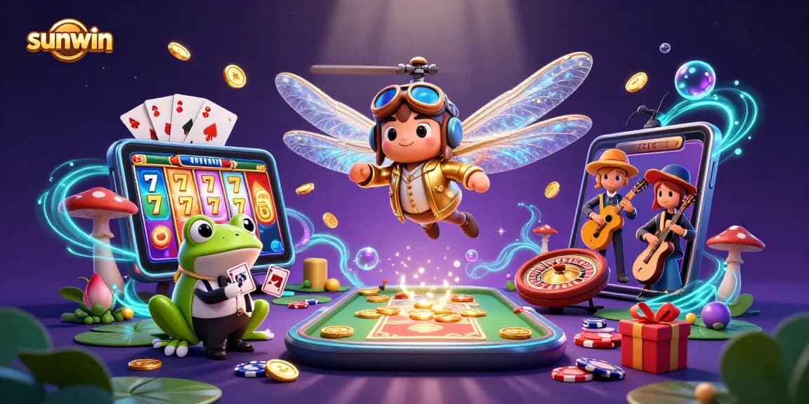 Spin the reels at the vibrant Sunwin casino, where vibrant characters bring excitement to gaming.