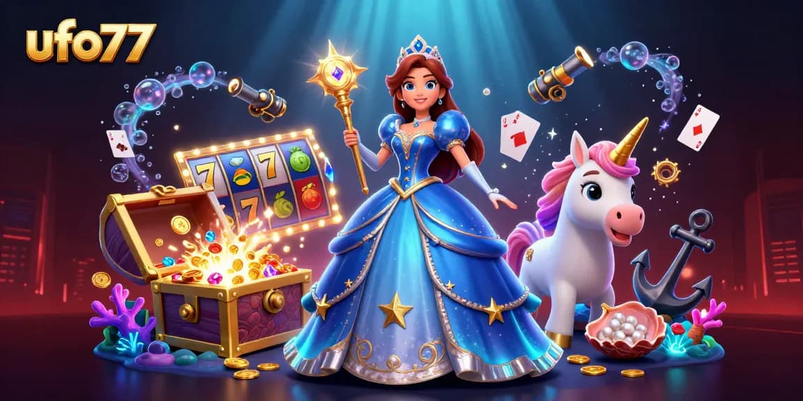 Engage with ufo77's vibrant slot experience featuring enchanting characters and dynamic gameplay elements.