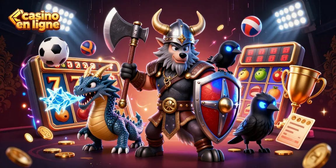 Jouez à des jeux de casino en ligne captivants avec des personnages en action et des éléments de jeu dynamique.
