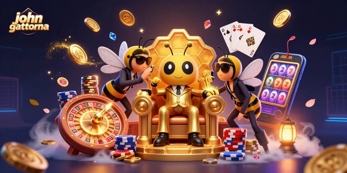 Engage in excitement as John Gattorna's concept comes alive in this dazzling casino scene.