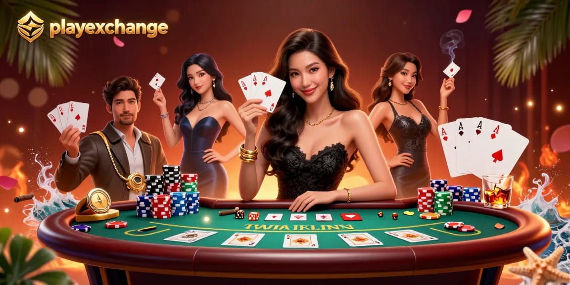 Experience thrilling gameplay with playexchange at an elegant casino setting.