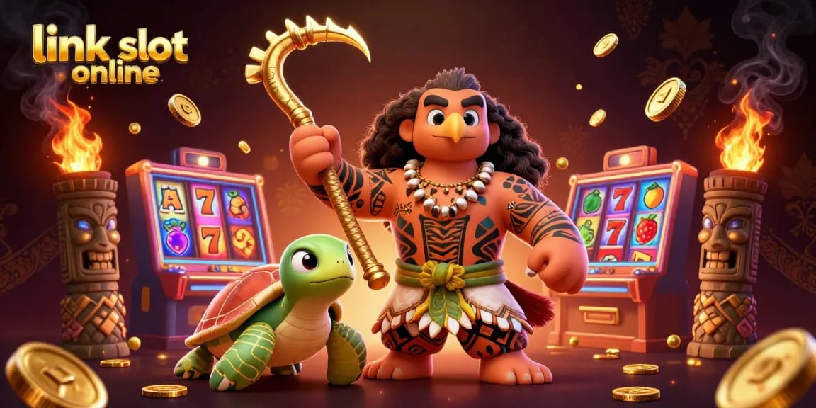 Mainkan link slot online yang menarik dalam adegan kasino 3D yang hidup ini dengan simbol dan karakter berwarna-warni.