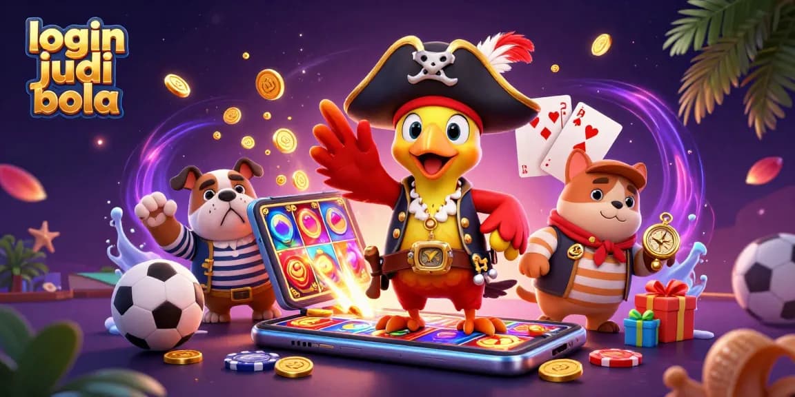 Engage with thrilling sports bets at login judi bola featuring dynamic gaming elements and vibrant characters.