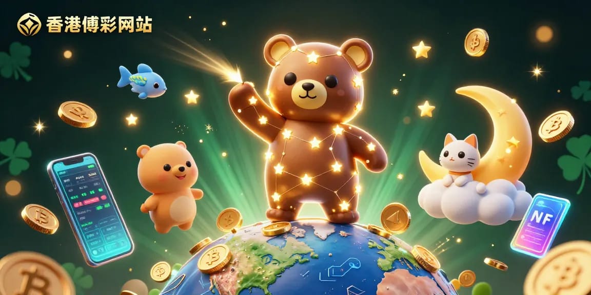 在香港博彩網站中,金色星星的3D卡通星座熊從地球上捲起硬幣,展現出獨特的賭博魅力。