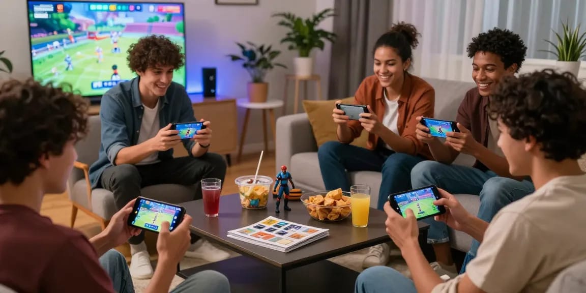 Pengguna santoto4d bermain game angka online dengan suasana nyaman di ruang tamu.