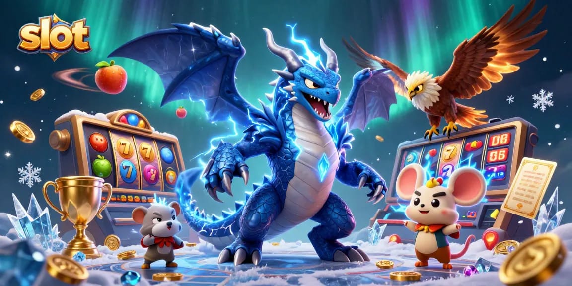 Menangkan slot di kasino dengan simbol jackpot dan berbagai elemen permainan menarik.