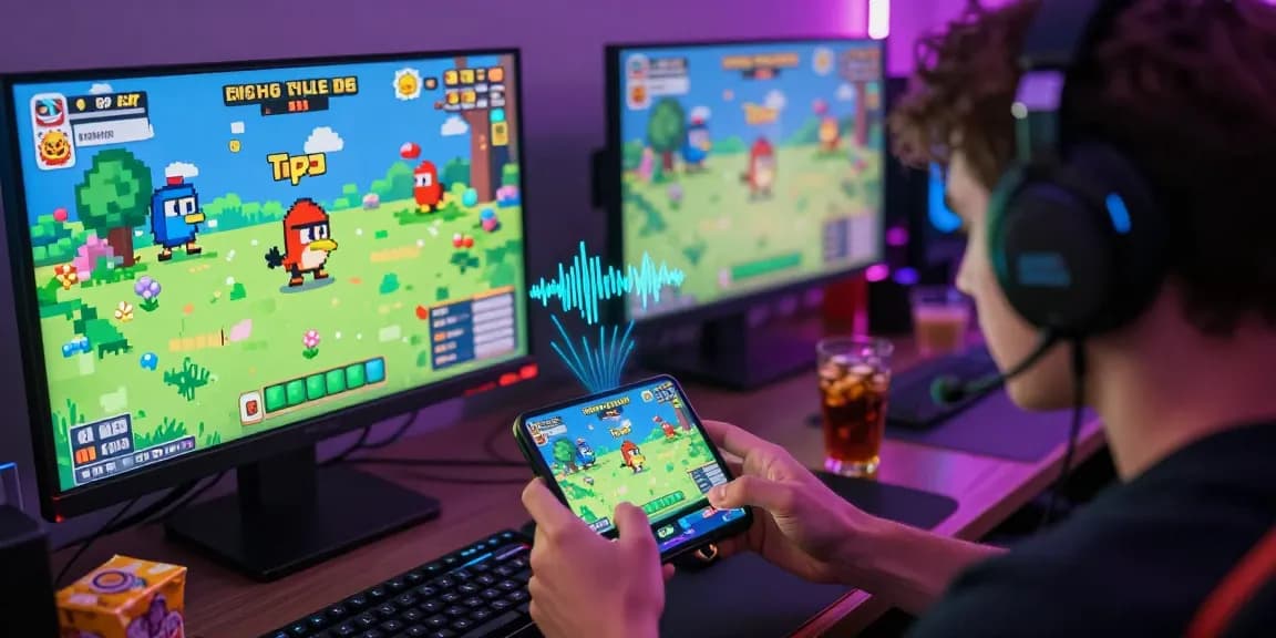 Tappy Bird game in action, player focused on screen with pixel art and multiplier updates.