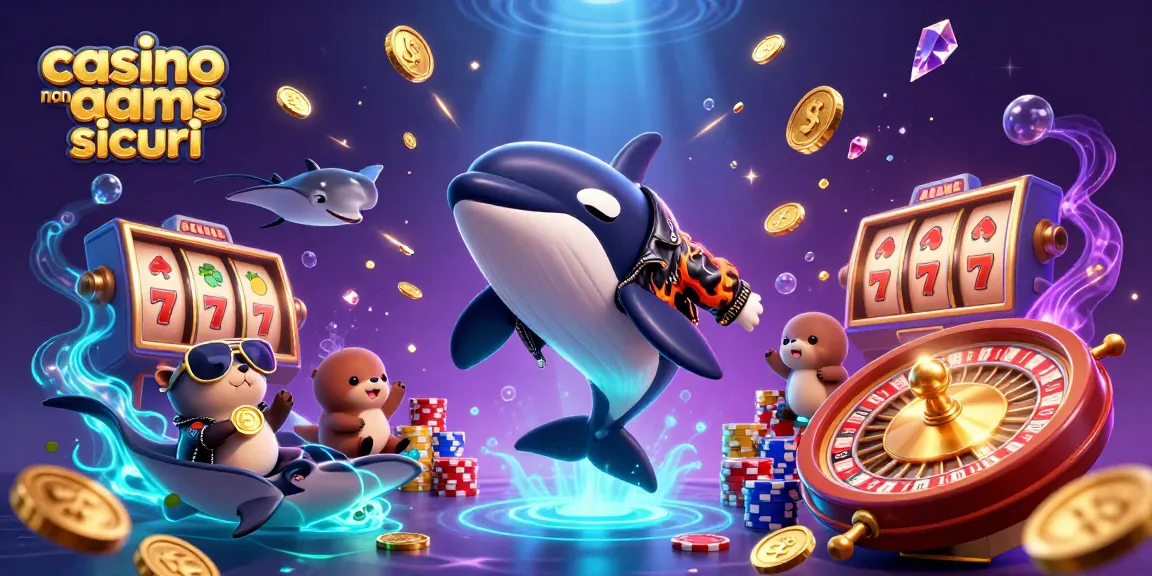 Vivi l'emozione dei casino non aams sicuri con creature marine animate e elementi di gioco brillanti.