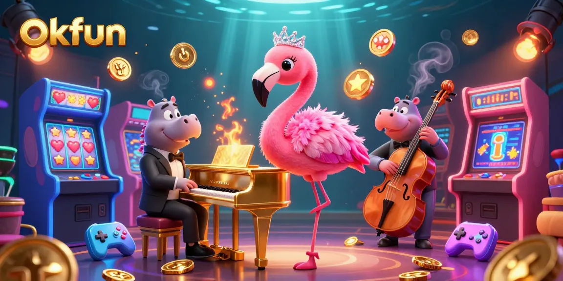 Experience the thrilling atmosphere of okfun casino with vibrant games and lively characters.