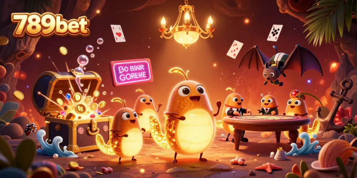 Experience the excitement of 789bet in a vibrant casino scene illuminated by glowworms.