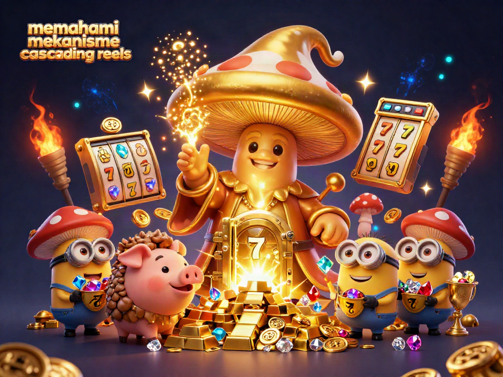 Gambarkan fitur memahami mekanisme cascading reels dalam mesin slot 3D yang mengagumkan.