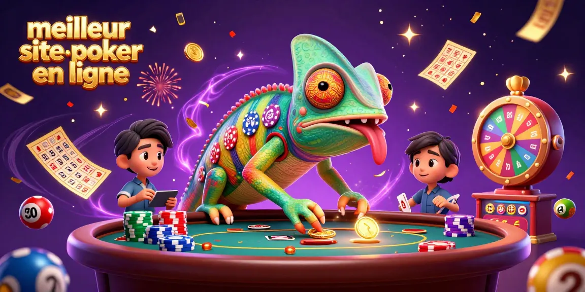 Visez les gains sur le meilleur site de poker en ligne avec un caméléon propriétaire et des éléments captivants.
