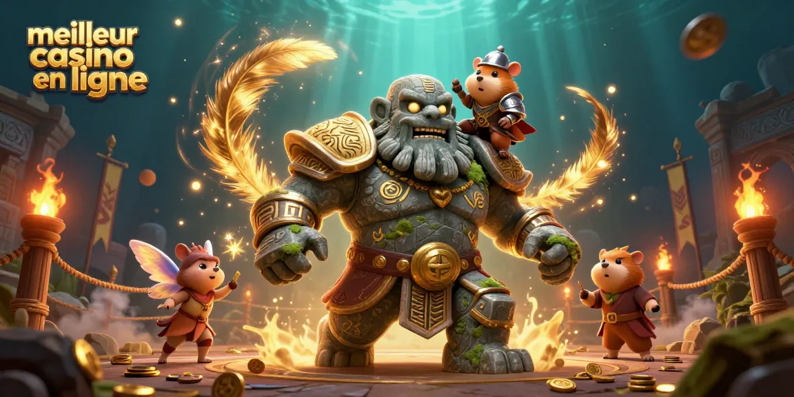 Meilleur casino en ligne : Jouez avec magie au cœur d'une scène animée de casino fantastique.