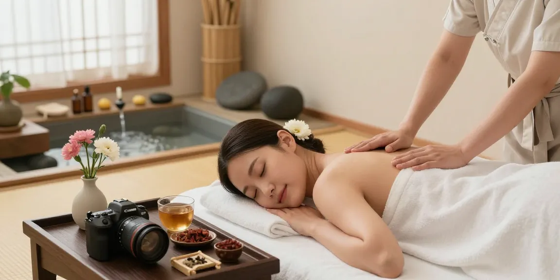 순천오피에서 편안한 스파 환경과 전통 치료를 받는 모습