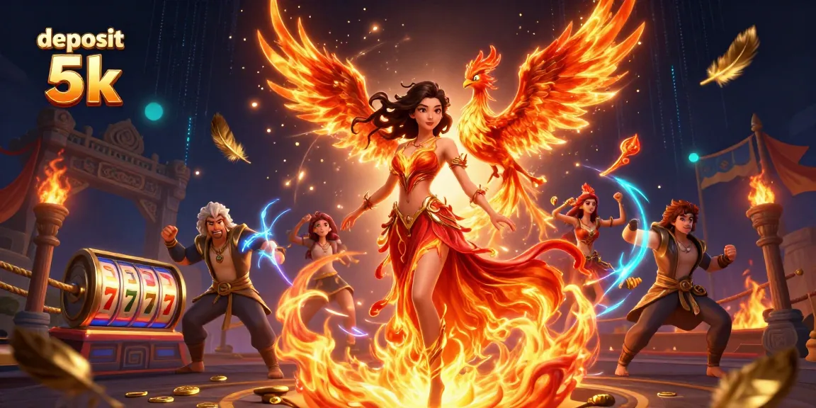 Engage in thrilling casino action with deposit 5k opportunities amidst vibrant 3D visuals.