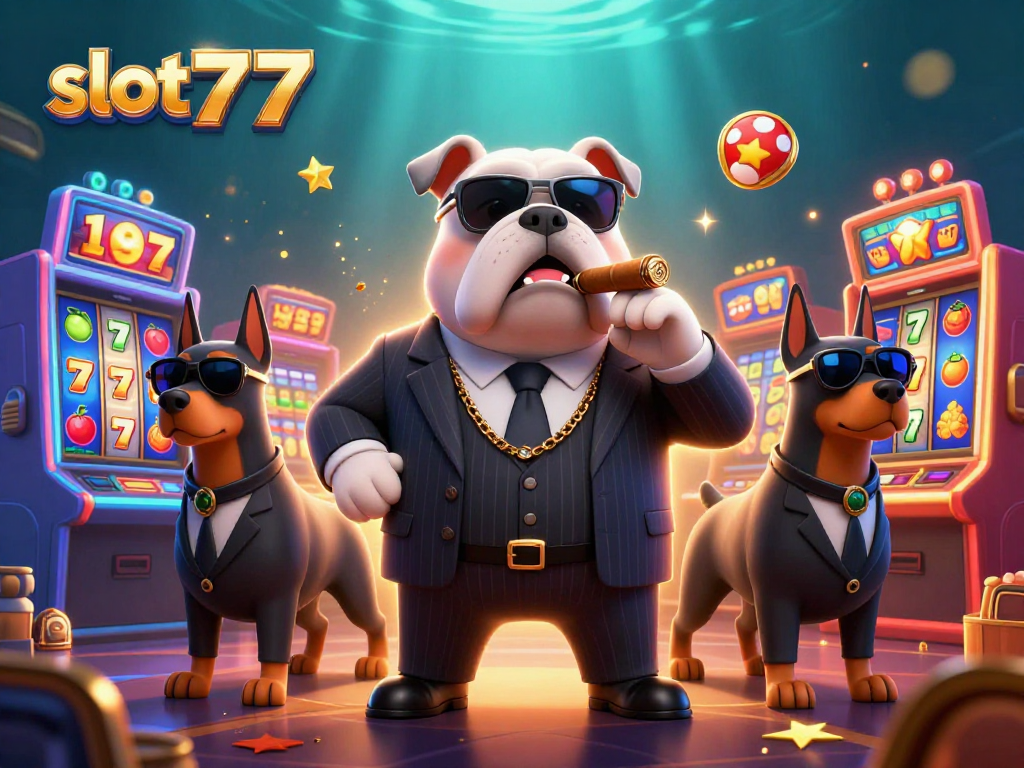Engage with slot777's gaming world in this vibrant scene featuring slot machines and exciting game elements.