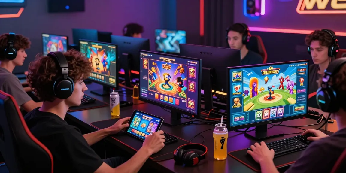 Engaging scene of online gaming with diverse players enjoying 68 game bài, showcasing vibrant graphics and user-friendly interfaces.