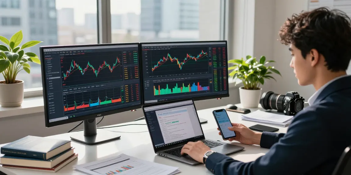 In-depth analysis of cryptocurrency trading strategies on multiple screens at https://crypto-reviews.ru/okx-v-kazahstane/ with professional engaging in market trends.