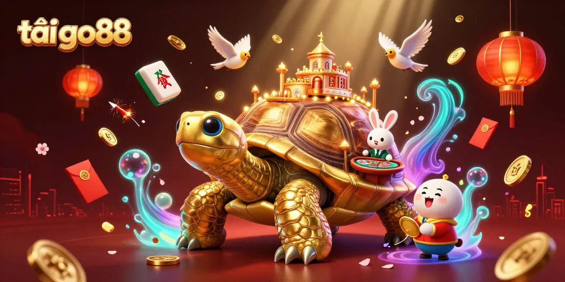 Play exciting games and tải go88 to win lavish rewards in this vibrant casino illustration.