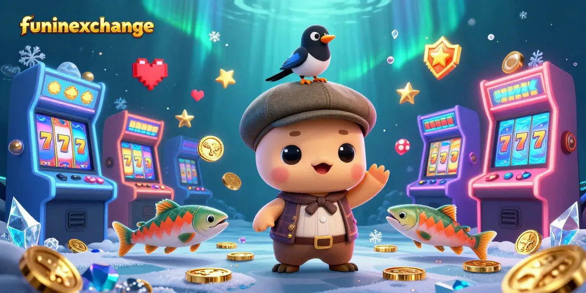 Engage with funinexchange as you spin vibrant slot reels filled with playful underwater characters.