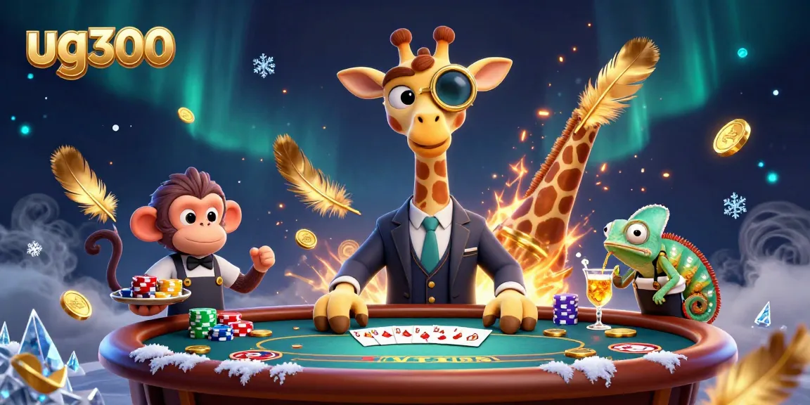 Menggandakan kemenangan di meja poker bersama ug300, karakter kasino 3D yang bersemangat.