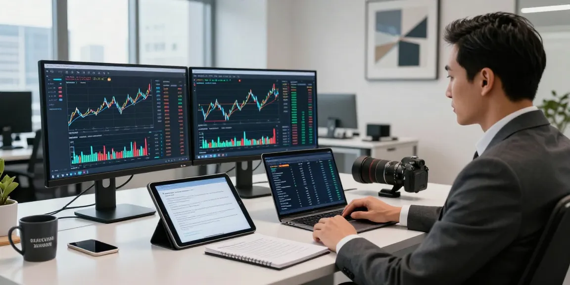 Financial advisor helping clients recover lost crypto in a modern office.