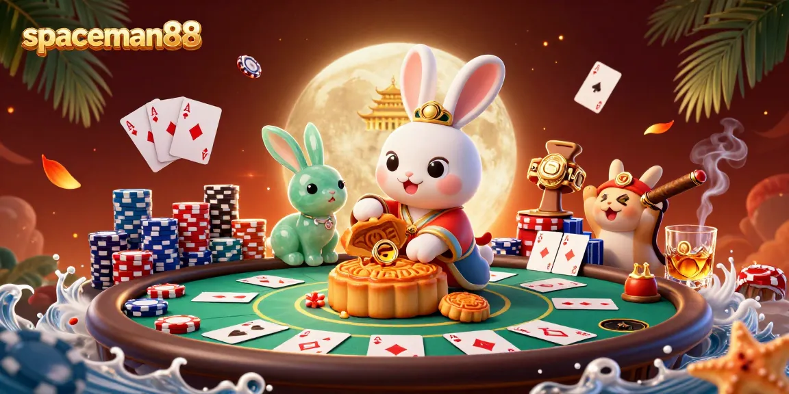 Engage with spaceman88 by uncovering hidden winnings on poker-themed mooncakes.