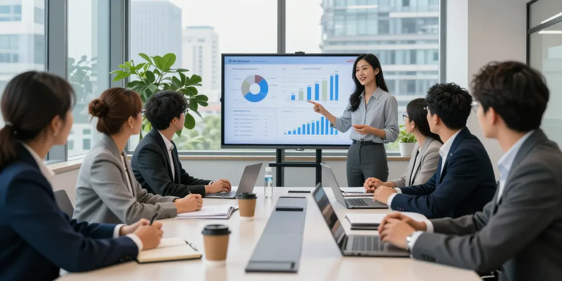 Professionals collaborating in a modern office environment, emphasizing quality and authority blogs.