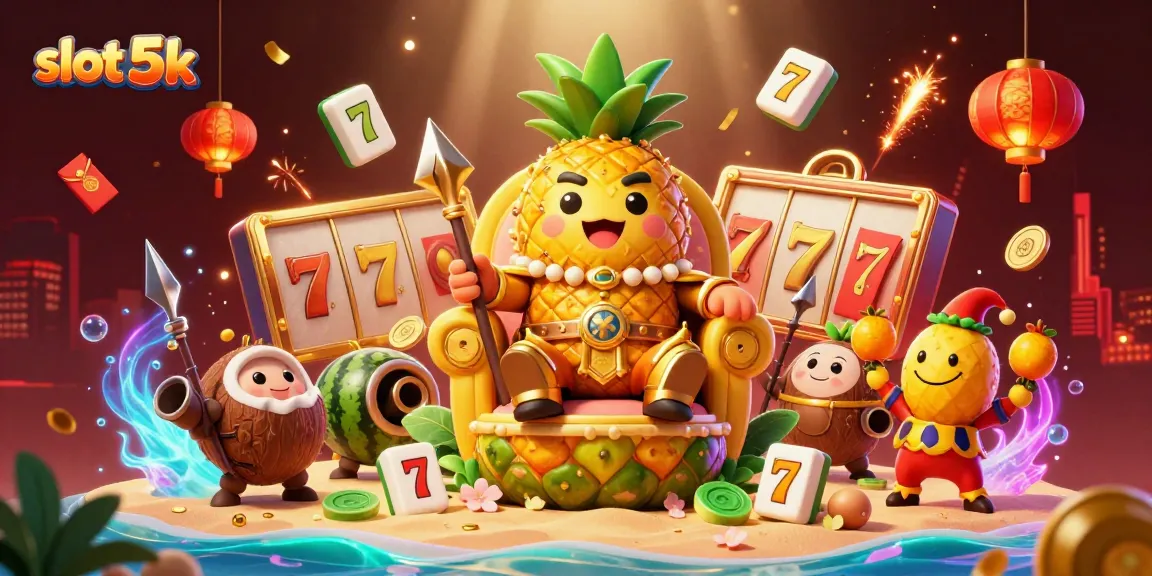 Engage with slot 5k action in a vibrant 3D casino scene filled with dynamic characters and thrilling game elements.