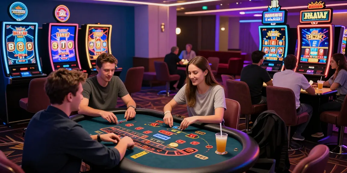 Exciting gaming atmosphere featuring players at nuovi casino non aams with vibrant digital tables and enthusiastic engagement.