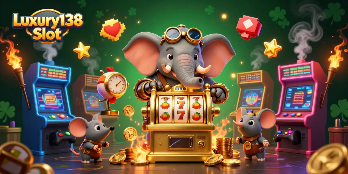 Spin the Luxury138 Slot with a vibrant steampunk theme, filled with rich, colorful elements.