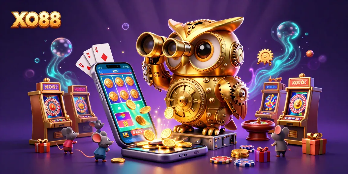 Experience immersive gameplay at XO88 with vibrant 3D casino illustration featuring engaging elements.