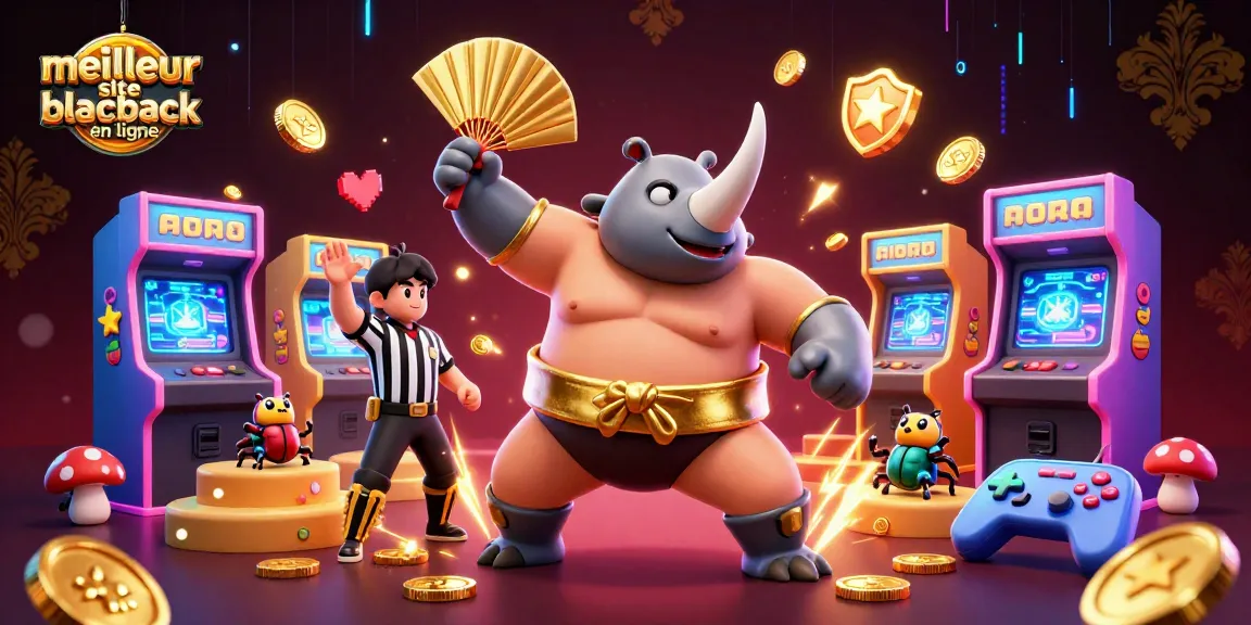 Jouer au meilleur site blackjack en ligne avec des personnages colorés et des éléments de casino captivants.