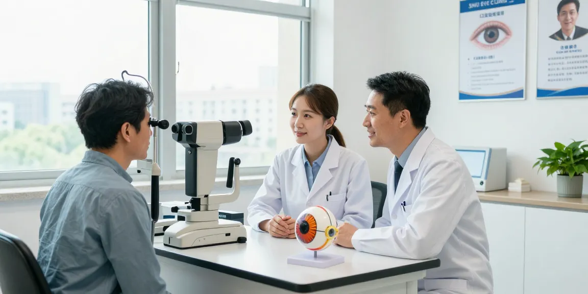 Patient consultation at SNU Eye Clinic in Korea, showcasing snuseoul advanced vision correction.