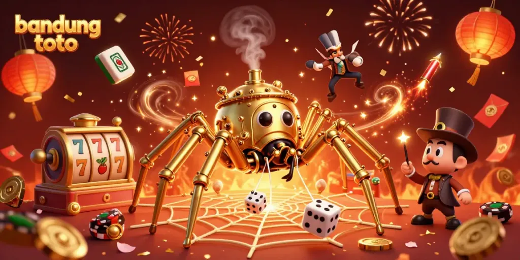 Engage in exciting gameplay with bandung toto, featuring a dynamic steampunk scene full of casino elements.