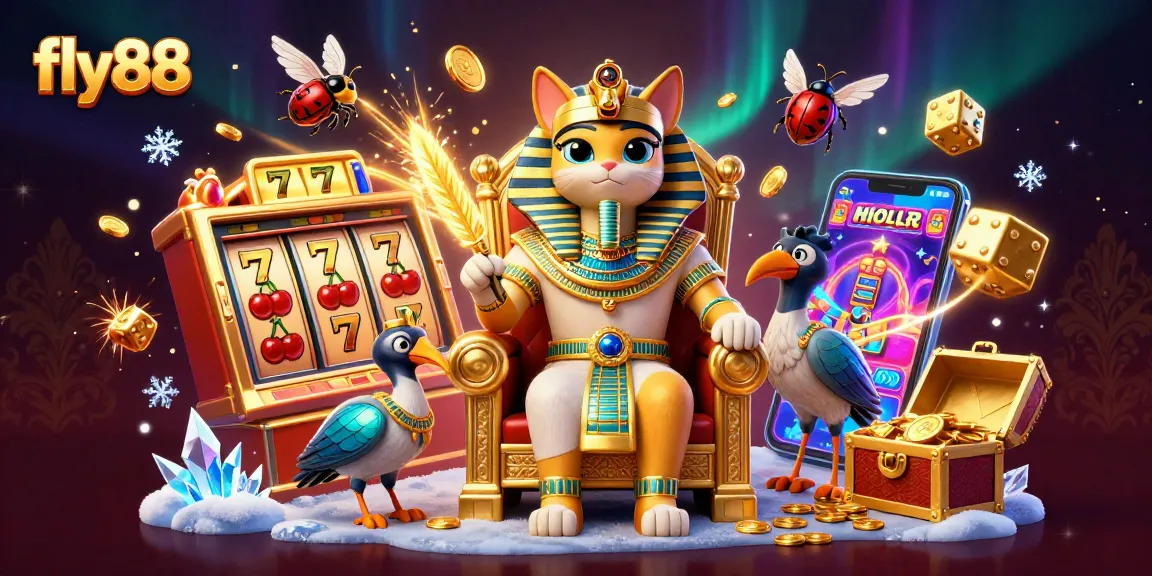 Experience thrilling gameplay with fly88 in a vibrant casino scene filled with jackpot excitement.
