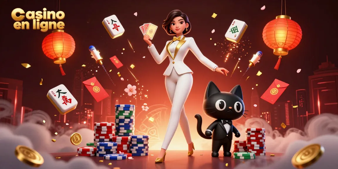 Vivez l'excitation du casino en ligne avec un croupier glamour et des éléments ludiques.