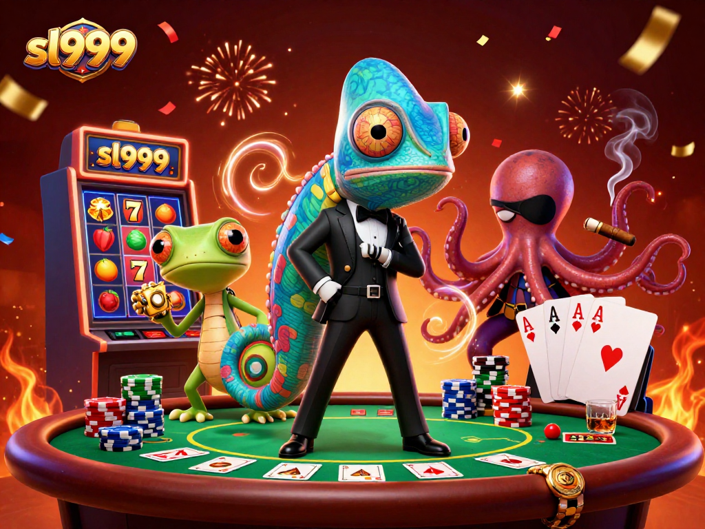 Mainkan sl999 dengan pengalaman seru dari chameleon, gecko, dan octopus dalam kasino digital.