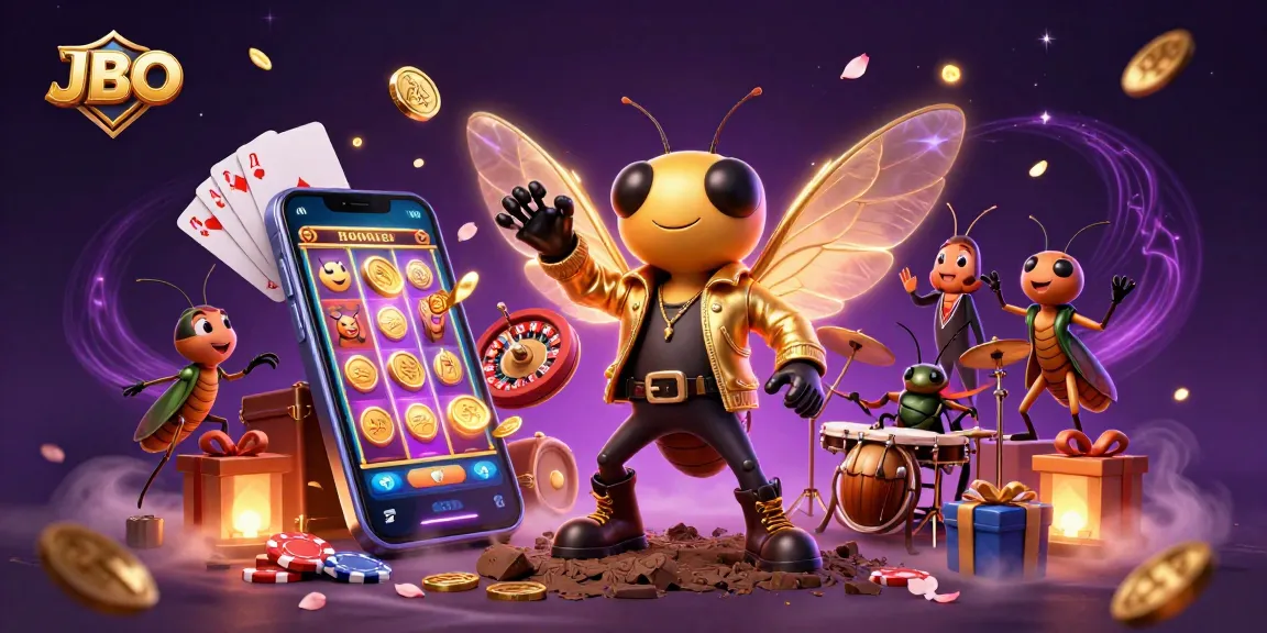 JBO captures the thrill of gambling with vibrant casino characters and dynamic gaming elements.