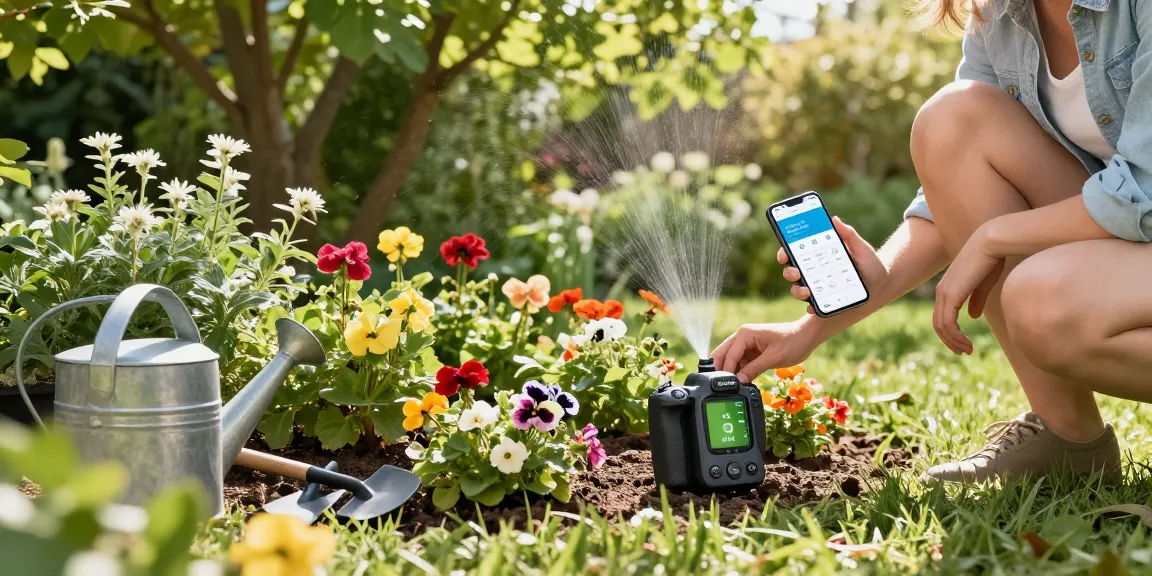 Efficient wifi sprinkler controller managing home garden watering, showcasing smart irrigation technology.